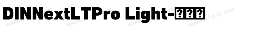 DINNextLTPro Light字体转换